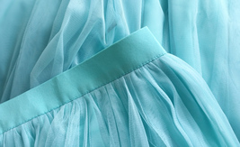 Blue Tulle Maxi Skirt Outfit Women Custom Plus Size Wedding Tulle Maxi Skirt image 5
