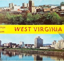 1960s West Virginia Postcard Envelope Booklet Double Sided Unposted E86RP6 - £19.33 GBP