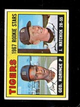 1967 Topps #72 Tigers Rookies KORINCE/MATCHICK Vg (Rc) Nicely Centered *X88830 - £3.85 GBP