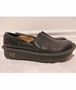 Alegria Debra Black Floral Embossed Leather Size EU 37 US 7 - 7.5 Shoes  Z - $40.10 CAD