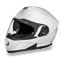 Daytona Helmets Dot GLIDE-HI-GLOSS White Modular Flip-Up Motorcycle Helmet MG1-C - £120.83 GBP+