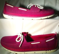 Clarks Women&#39;s Boat Shoes, Size 10M, Purple, New with Box, VERY COMFORTABLE - £26.76 GBP