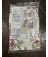 Vtg Stanwood Drapes Floral Vanessa Pinch Pleated 48x45” Pair Pink Flower... - $1,505.15 MXN