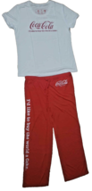 Vintage 2008 Coca Cola Women&#39;s 2 Piece Lounge PJ Set  Polyester Medium New - $411.72 MXN
