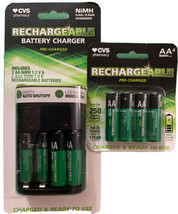 CVS Rechargeable Batteries &amp; Battery Charger - 2AA &amp; AAA NiMH 1.2V With  &amp; 4 AA - £23.18 GBP