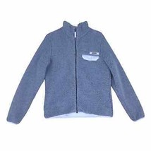 COLUMBIA Mountainside Women&#39;s L Blue Sherpa Fleece Full Zip Teddy Jacket... - £23.12 GBP