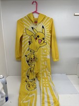 Nintendo 2021 POKEMON PIKACHU Hoodie One-piece Pajamas SZ Large (12/14) ... - €11,08 EUR