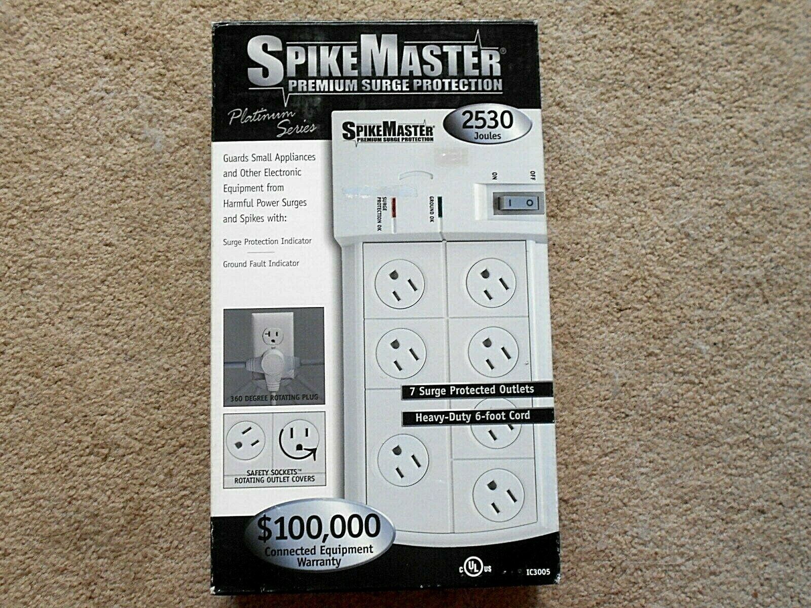 Recoton Spikemaster 7-Outlet Premium Surge Protection Model IC3005 - $13.85