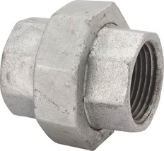 NEW LOT (4) 1 1/2 INCH GALVANIZED PIPE THREADED UNIONS FITTINGS PLUMBING... - $104.99