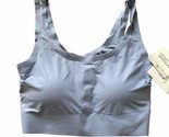 Tranquil &amp; True LASER LOUNGE BRA Light Blue Scoop Neck Pull Over Soft Si... - $12.19