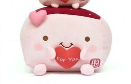 Tofu Cushion Hannari Heart series M Size JAPAN Gift Ver,RED Soft feel - £28.51 GBP