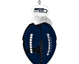 NFL Seattle Seahawks Metal Football Bell Christmas Ornament PX3002 NIP - $4.95