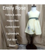 Emily Rose Yellow &amp; White Happy Bee Dress Size 12 Mos. - €5,21 EUR