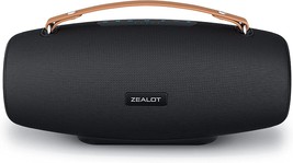 Zealot Bluetooth Speakers, 75W Portable Speaker Loud,Ipx6 Waterproof, Black - £83.02 GBP