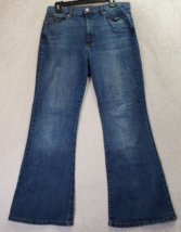 Banana Republic Bootcut Jeans Women Petite 12 Blue Denim Cotton Curvy Slim Flare - £17.31 GBP
