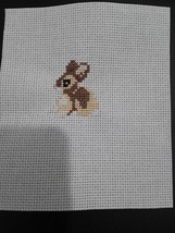 Completed Bunny Rabbit  Easter Finished Cross Stitch - $5.95
