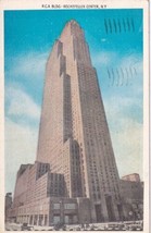 NY New York City RCA Building In Rockefeller Center Skyscraper 1937 Postcard E02 - £3.94 GBP