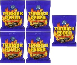 TYRKISK PEBER (Turkish Pepper) candy x 5 bags 150g FAZER Finland *BEST V... - £15.63 GBP