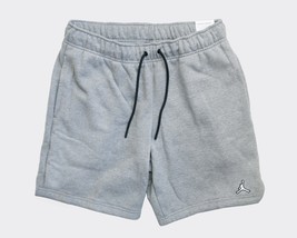 Nike Men’s Air Jordan Brooklyn Fleece 7 in Shorts Color Heather Grey Siz... - £43.01 GBP