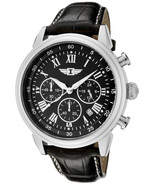 Invicta Men&#39;s 90242-001 Chronograph Stainless Steel Black Dial Watch New - $85.00