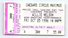 Nelson Willie Concerto Ticket Stub Ottobre 25 1996 Atlantic Città Nuovo Maglia - £31.91 GBP