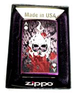 Cool 2012 Purple Abyss Skull Ace Of Spades Zippo Lighter - $46.77 CAD