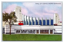 Hall Of Scienza Ingresso Century Of Progress Chicago Il Unp DB Cartolina K16 - $5.07