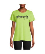 Way To Celebrate Women&#39;s Halloween Momster T-Shirt Green Size S (4-6) - $26.38 CAD