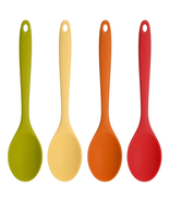 4 Pcs Large Silicone Mixing Spoon Set, 10.82*2.36 Inch Heat Resistant Co... - $471.80 MXN