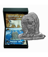 Burkina Faso Coin 1000 Francs 2016 Polar Bear 1 Oz Silver Box CoA Displa... - $359.99