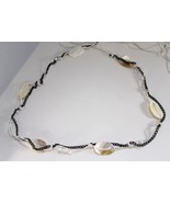 Mother of Pearl Belt Ladies MOP w/ Chain 54781 - £15.77 GBP