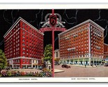 Dual View Heathman Hotels Portland Oregon OR UNP Linen Postcard V22 - $1.93