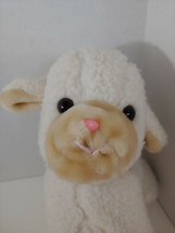 S O S Sheep Lamb cream sherpa wool tan face vintage standing pink nose USED SOS - £15.81 GBP