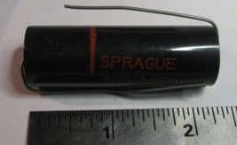 Sprague 2TM-M1 Capacitor 1.0uF 200VDC Axial Black - NOS Qty 1 - $5.69