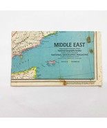 Vintage National Geographic Map Of The Middle East Sept 1978 - $91.11 MXN