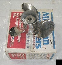 New Old Stock Michigan Wheel Stainless Johnson Evinrude OMC 14 X 19 Boat... - £193.69 GBP