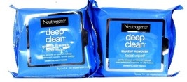 2 Packages Neutrogena Deep Clean 25 Count Makeup Remover Cleanser No Res... - £21.17 GBP