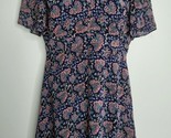 Madewell Womens Dress 4 Orchard Short Flutter-Sleeve Floral V-Neck  - £26.27 GBP