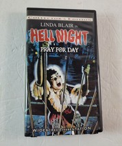 Hell Night (1981) - Horror VHS Tape - Linda Blair Clam Shell Collector&#39;s Edition - £19.45 GBP