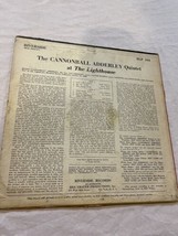 Cannonball Adderley Quintet At The Lighthouse Riverside Lp - £19.77 GBP