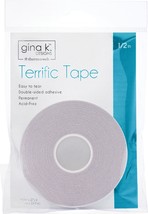 Gina K Designs Terrific Tape 1/2&quot;X27yds-Clear - £11.97 GBP