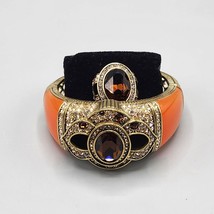 Heidi Daus Signature Accent Orange Topaz Crystal Bracelet &amp; Ring Size 7.25 - £61.21 GBP