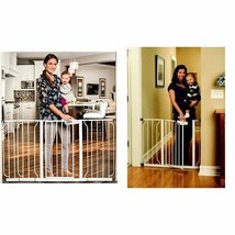 Regalo 1158 Extra Wide Span Walk Through Safety Gate, White, Fits 29" & 39" Wide - $79.19