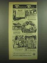 1945 Bell Telephone Ad - Telephone Tours Haiti - $18.49