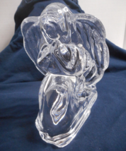 De Plomb Praying Kneeling Angel Tea Light Candle Holder 24% Lead Crystal 5 3/4&quot;T - £11.70 GBP