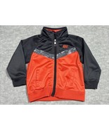 Nike Boys Jacket Zip Orange Gray 18 Months Lightweight - $7.83