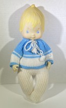 Vintage 12” 1977 Hallmark Cards Plastic Doll Blue Eyes &amp; Blonde Hair Baby - £18.45 GBP