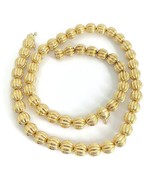 Vintage Chiampesan Italian Ribbed Ball Chain Necklace 18K Yellow Gold, 7... - £7,818.75 GBP