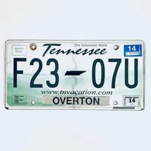 2014 United States Tennessee Overton County Passenger License Plate F23 07U - $225.96 MXN