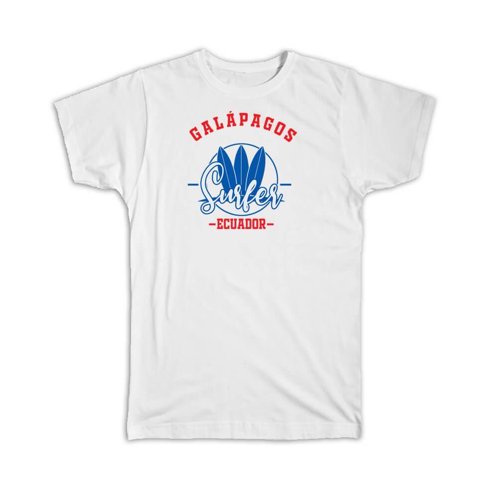 Galapagos Surfer Ecuador : Gift T-Shirt Tropical Beach Travel Vacation Surfing Item image 5